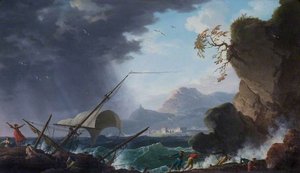 A Wreck on a Rocky Coast