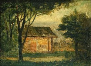 The Old Homestead, (painting) — Edward Mitchell Bannister