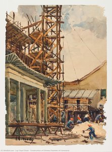 Construction Of Chinese Chamber Of Commerce — Loy Chye Chuan, Nanyang Style