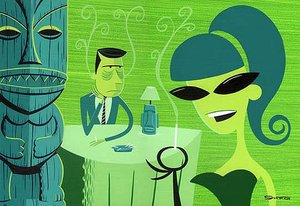 Crandel Meet His Match (2000) — Josh Agle (shag), Pop Surealism