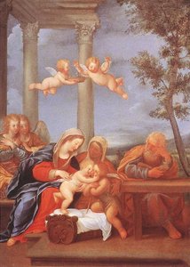 Holy Family — Albani Francesco (l'albane)
