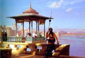Harem In The Kiosk — Jean-léon Gérôme