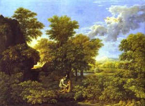 Spring. Adam And Eve In Paradise — Nicolas Poussin, Baroque Painting
