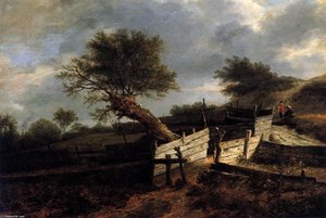 The Plank Fence — Isaack Van Ruisdael