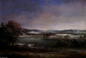 Early Winter, Hiawatha Island, Owego, New York — Thomas Doughty