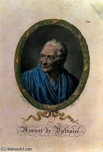 Francois Marie Arouet De Voltaire Engraved — Jean Baptiste Mauzaisse