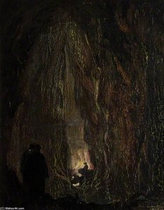 White Spot Cave By The Reservoir At Cheddar Gorge — Thomas Edwin Mostyn