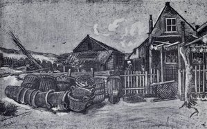 Fish-drying Barn In Scheveningen — Vincent Willem Van Gogh, Post-impressionism