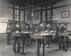 Trade School Mechanical Drawing — Frances Benjamin Johnston