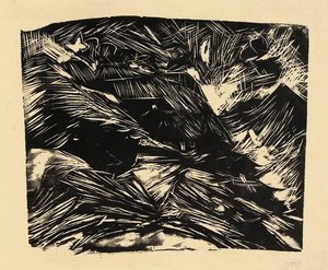 Staffelalp By Moonlight — Ernst Ludwig Kirchner, Expressionism