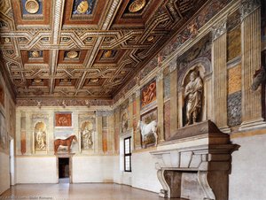 View Of The Salone Dei Cavalli — Giulio Romano