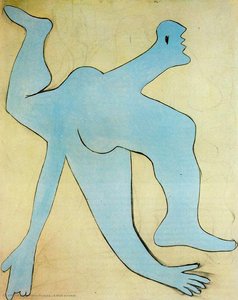 A Blue Acrobat — Pablo Picasso, Surrealism