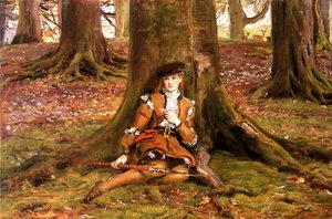 Rosalind In The Forest — Sir John Everett Millais