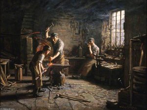 The Blacksmith's Shop — William Stewart Macgeorge