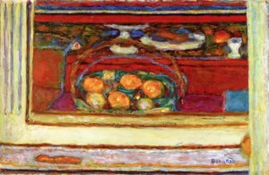 Fruit Basket Reflected In A Mirror Of A Buffet — Пијер Боннар, Post-impressionism
