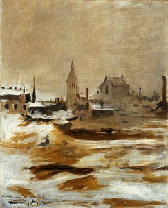 Effect Of Snow At Petit-montrouge — Édouard Manet