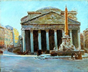 Le Panthéon D'agrippa À Rome (titre Inscrit) — Joseph-félix Bouchor