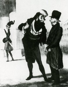 Robert Macaire Agents D'affaires, Lithographie Robert Macaire Business Men, Lithographs — Honoré Daumier