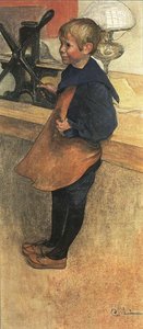 Pontus At The Etching Press — Carl Larsson