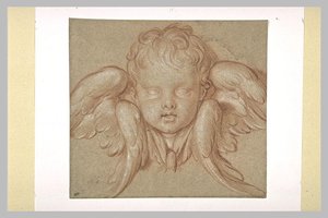 Tête D'ange Ailée — Charles Le Brun