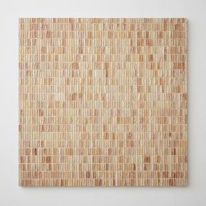 Rhythmic Earth Tones: A Monumental Study In Sculptural Ochre And Tactile Symmetry — David Moreau