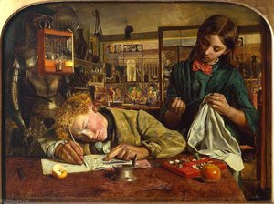 Kit's Writing Lesson — Robert Braithwaite Martineau
