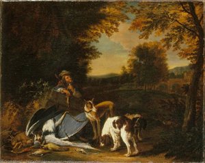 Chasseur au repos