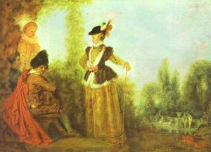 Die Abenteuerin — Jean-antoine Watteau