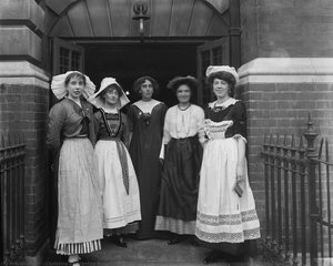 Suffragettes In National Costume At The International Suffrage Fair — Christina Livingston Broom, Documentary Photography