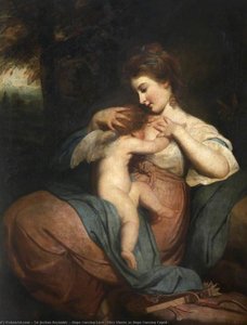 Hope Nursing Love (miss Morris As Hope Nursing Cupid) — Sir Joshua Reynolds