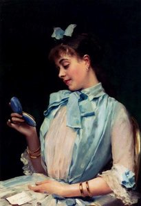 Portrait Of Aline Mason In Blue