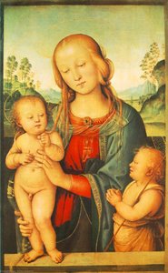 Madonna With Child And Little St John — Pietro Perugino, Renaissance