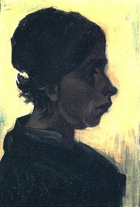Head Of A Peasant Woman With Dark Cap 7 — Vincent Willem Van Gogh, Post-impressionism