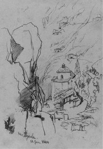 Near Pogerola — Edward Lear