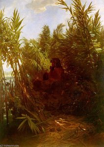 Pan Amongst The Reeds — Arnold Böcklin