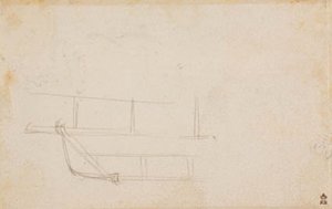 A Wooden Construction And The Tree Of Knowledge. Traces Of Pen And Black Ink At Lower Left. — Hans Baldung