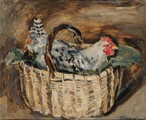 Cock In A Basket — Pyotr Konchalovsky