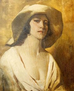 The Etruscan Girl, (painting) — Julius Rolshoven, Realism