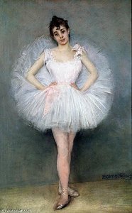 Portrait Of A Young Ballerina — Albert Ernest Carrier Belleuse