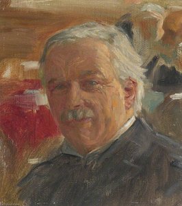 David Lloyd George, 1st Earl Lloyd George of Dwyfor (1863–1945), Prime Minister (preparatory study for 'The Supreme War Council in Session at Versailles on 3rd July 1918')