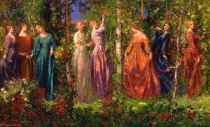 Gather Ye Rosebuds While Ye May — Thomas Edwin Mostyn