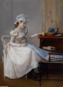 Girl With The Spool Of Thread — Jacques-émile Blanche