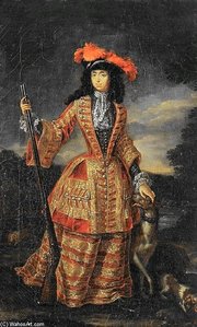 Anna Maria Luisa De' Medici In Hunting Dress