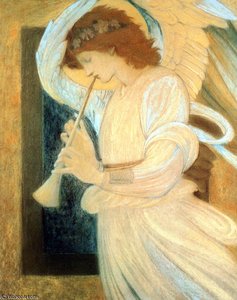 Angel — Edward Coley Burne-jones, Pre-raphaelite