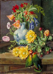 Group Of Flowers, Painted In Teneriffe — Marianne North, Naturalism