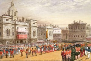 The Distribution Of Crimean Medals On Horse Guards Parade — Sir John Tenniel, Satirical Illustration