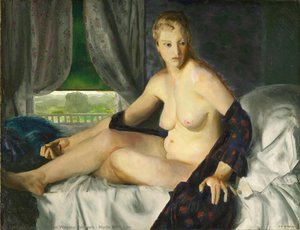 Nude With Fan — George Wesley Bellows, Contemporary Realism