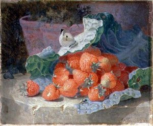 Strawberries In A Cabbage Leaf