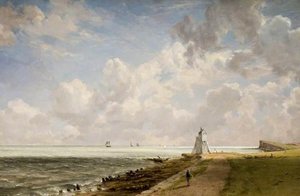 Harwich Lighthouse — John Constable, Romantic Landscape Painting