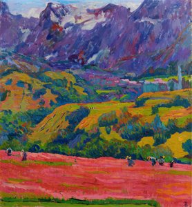 Spring In Bergell — Giovanni Giacometti, Impressionism